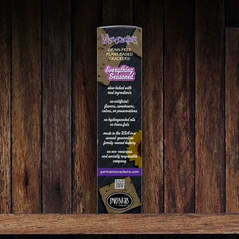 Everything Seasoned Gluten-Free Snack Crackers - Partners Crackers