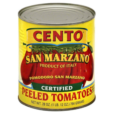 Cento San Marzano Peeled Tomatoes with Basil Leaf, 28 Oz