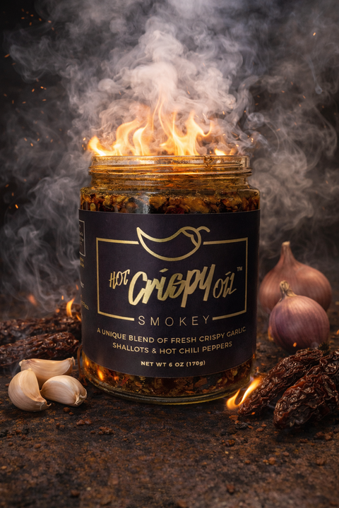 Smokey Chili Crisp, 6 oz - Hot Crispy Oil