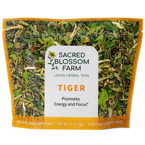 Tiger Herbal Tea, 1.9 oz - Sacred Blossom Farm