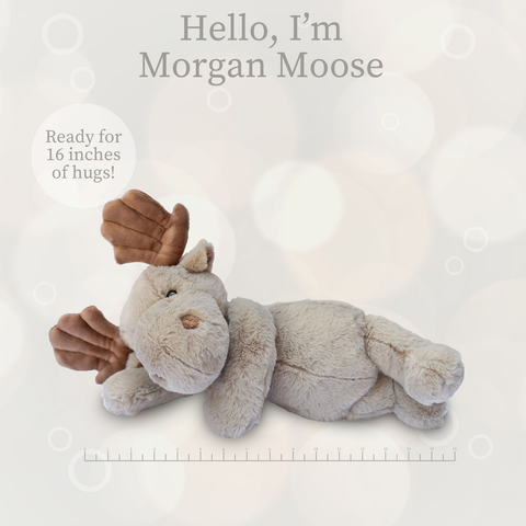 Morgan Moose Lushee Plush, 16" - Beverly Hills Teddy Bear Company