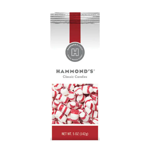 All-Natural Classic Candy Peppermint Puffs, 5 oz Gift Bag - Hammond's Candies