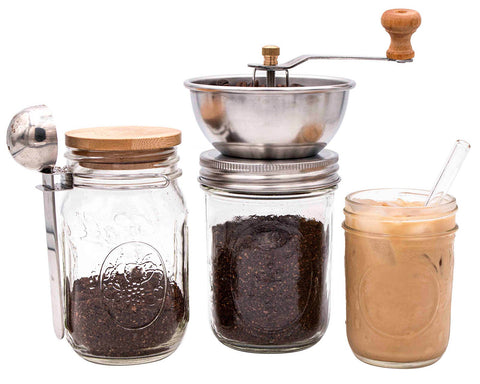 Coffee and Spice Grinder Lid for Mason Jars - Mason Jar Lifestyle