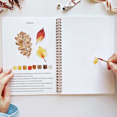 Autumn Watercolor Workbook - Emily Lex Studio