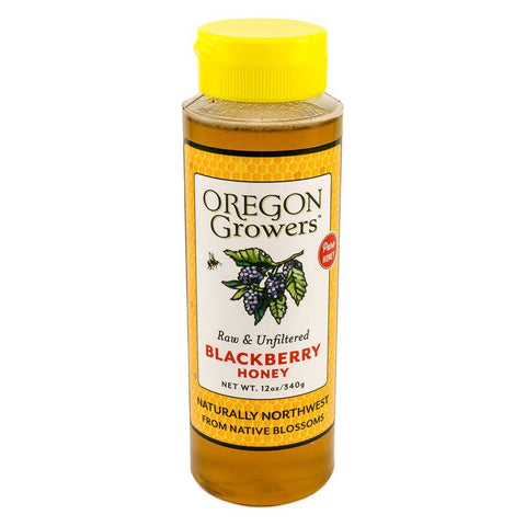 Wild Blackberry Honey, 12oz Squeeze Bottle - Oregon Growers