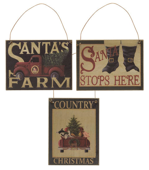 Santa's Farm Christmas Ornament - The Hearthside Collection