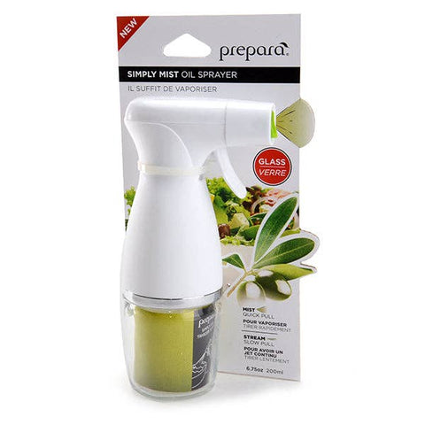 Simply Mist Olive Oil Sprayer, 6.75 oz, Chrome Band - Prepara