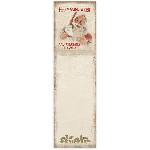 Making A List & Checking It Twice List Pad - Primitives by Kathy
