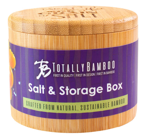 Salt Box: "Take Life with a Grain Of Salt" Engraved - Totally Bamboo