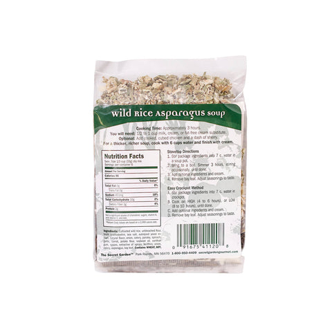 Asparagus Wild Rice Soup, 7 oz - The Secret Garden