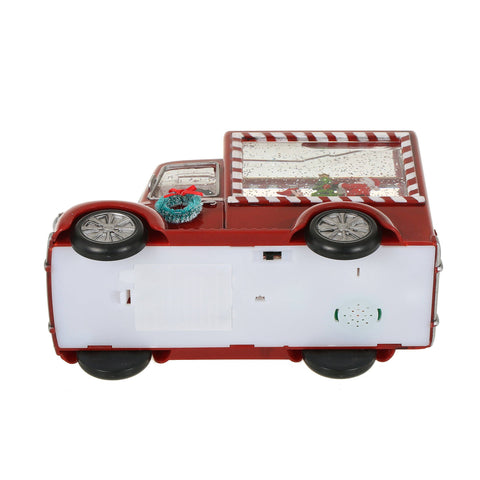 Christmas Red Gift Truck Snow Globe Lantern - SINT