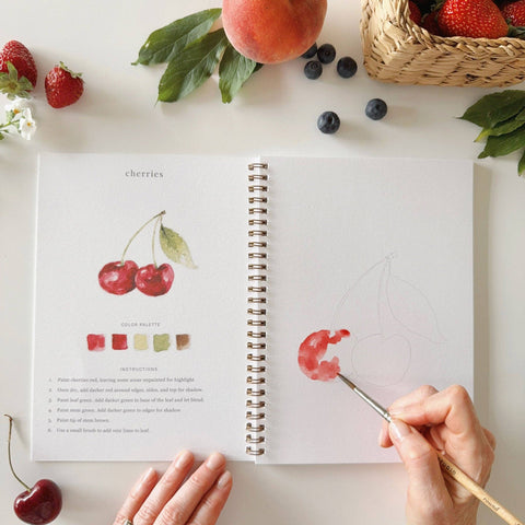 Fruit Watercolor Workbook - Emily Lex Studio