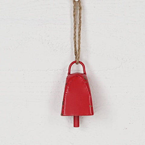 Vintage Red Cow Bell with Loop - Holiday Depot Inc.