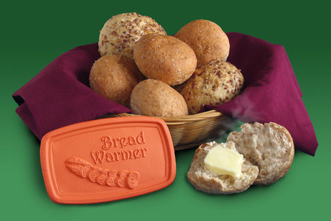 Bread Warmer - Baguette Design - 3 X 5 Inch Terra Cotta - JBK Pottery