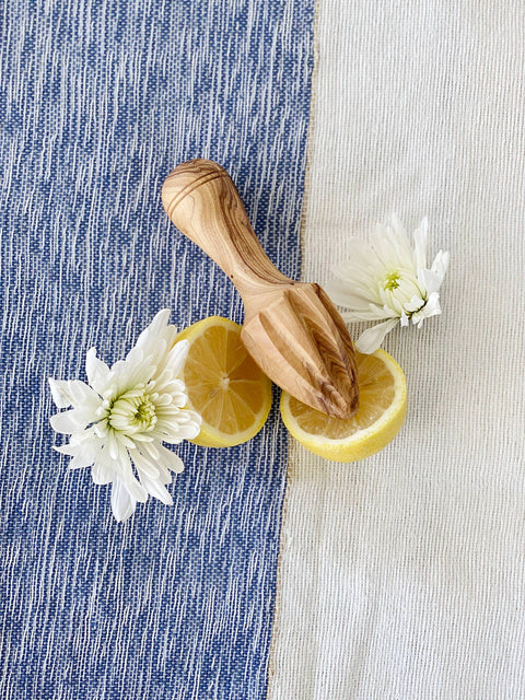 Olive Wood Lemon Squeezer, 6 in - Scents and Feel