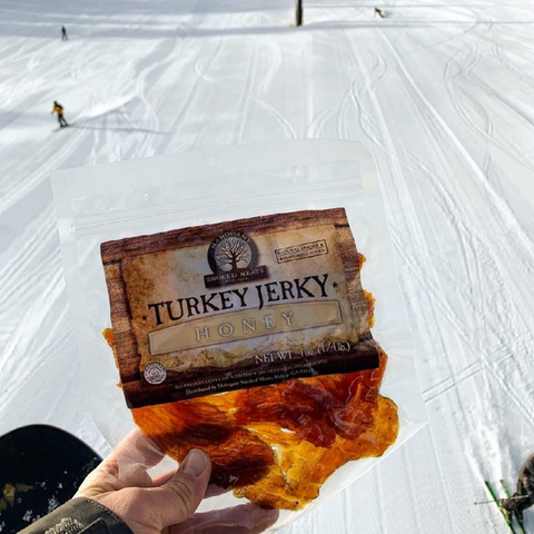 Honey Turkey Jerky- All-Natural, Mild, 4oz - Mahogany Smoked Meats