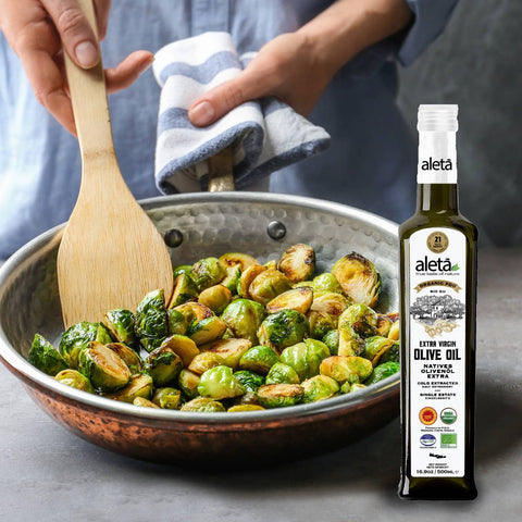 Greek Extra Virgin Olive Oil, 16.9 oz bottle, Organic Single Estate - Aleta Farms