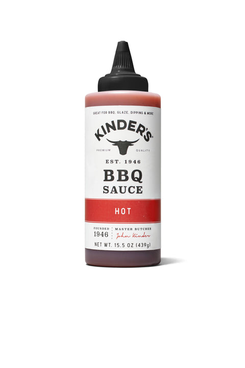 Hot BBQ Sauce, 15.5 oz - Kinder's Sauces & Seasonings
