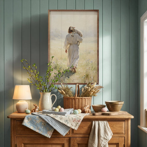 Let Me Carry You Jesus And Lamb, 10"x16" Wall Art - Kendrick Home