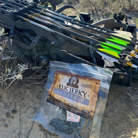 Black Peppered Elk Jerky - All-Natural, 3oz - Mahogany Smoked Meats