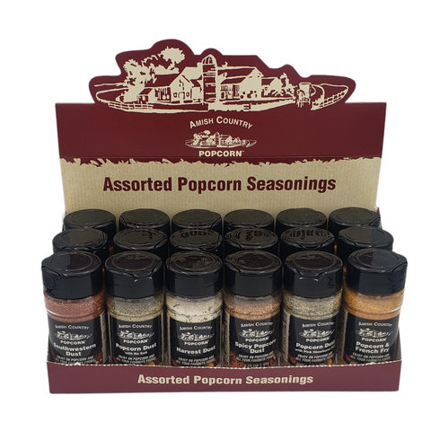 Popcorn Dust Seasonings, Variety - Amish Country Popcorn