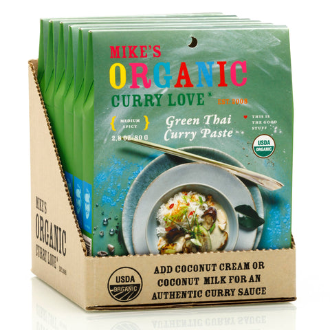 Green Thai Curry Paste, 2.8 oz - Mike's Organic Curry Love