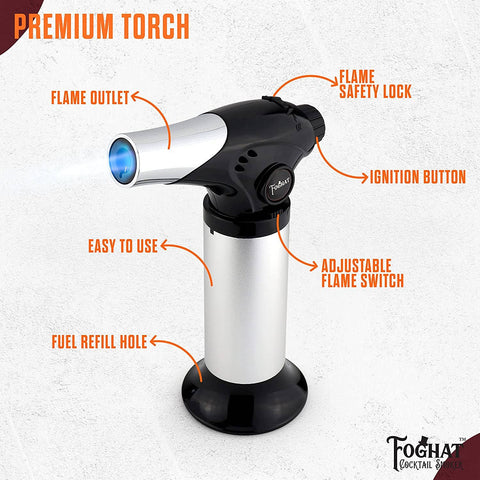 Foghat™ Culinary Smoking Torch - ThousandOaksBarrelCo.