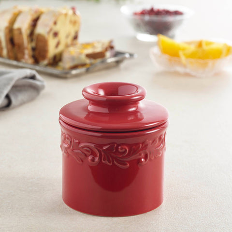The Original Butter Bell® Crock, Antique Rouge