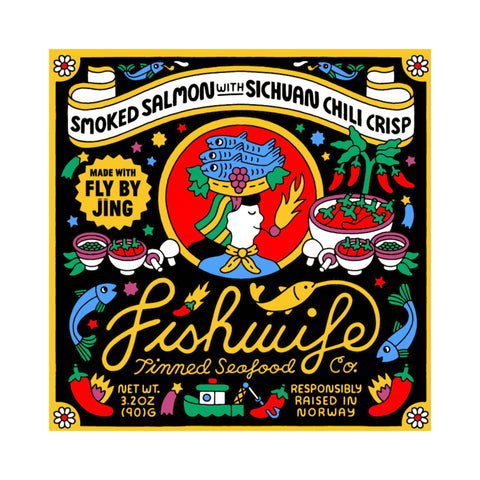 Smoked Salmon Made with Fly By Jing Sichuan Chili Crisp, 3.2oz - Fishwife