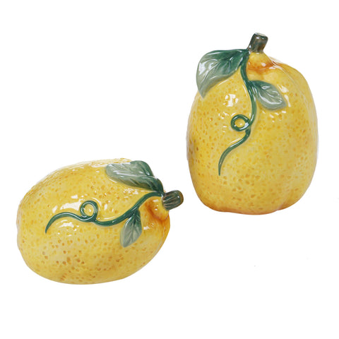 Citron 3-D Lemon Salt & Pepper Set - Certified International