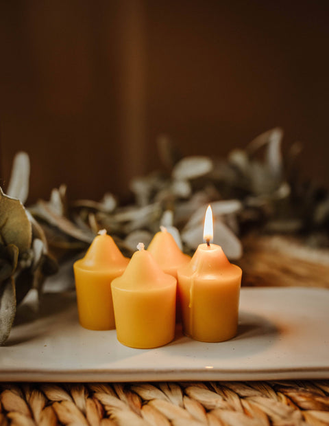 Beeswax 2" Votive Candles - The Holton Homestead