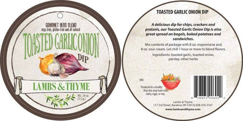 Toasted Garlic and Onion Dip - Lambs & Thyme