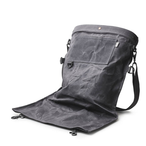 Harvesting & Gathering Bag- Waxed Canvas: Slate Gray - Barebones