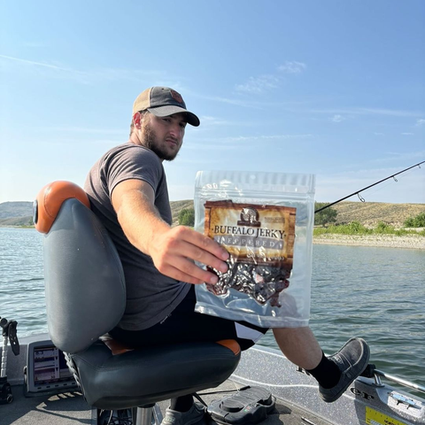 Black Peppered Buffalo Jerky, All-Natural, 3 oz - Mahogany Smoked Meats