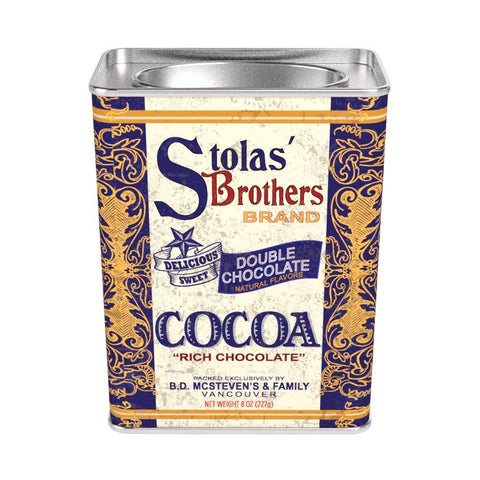 Stolas' Brothers Chocolate Cocoa, 8oz Rectangle Tin - McSteven's