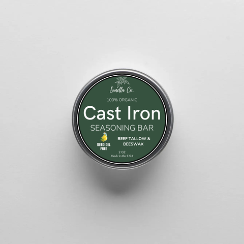 Cast Iron Seasoning Bar - Seed Oil Free - Sunella Co.