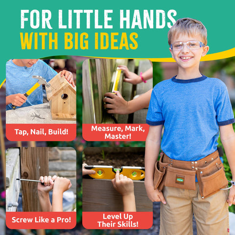 Kids Deluxe Tool Set, 14 pc - SparkJump