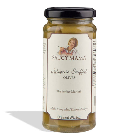 Saucy Mama Jalapeno Stuffed Olives, 5oz - Suzie's Organics and More