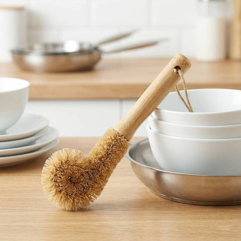 Bamboo Drinkware & Bottle Cleaning Brush, Straight Brush, 9"x2.5" - Bamboo Switch