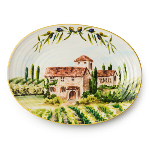 Tuscany Oval Platter, 16"x11.5" - Certified International