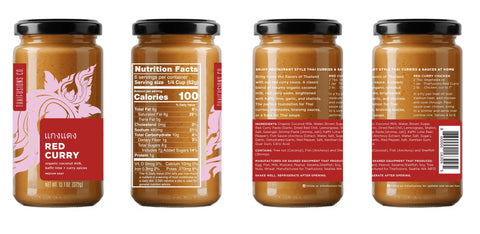 Thai Red Curry Sauce, 13.1 oz - Thaifusions