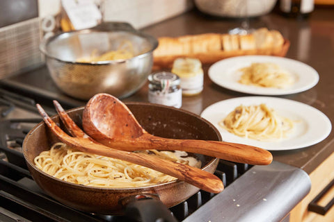 Italian Olivewood Soup and Pasta Ladle - Verve Culture
