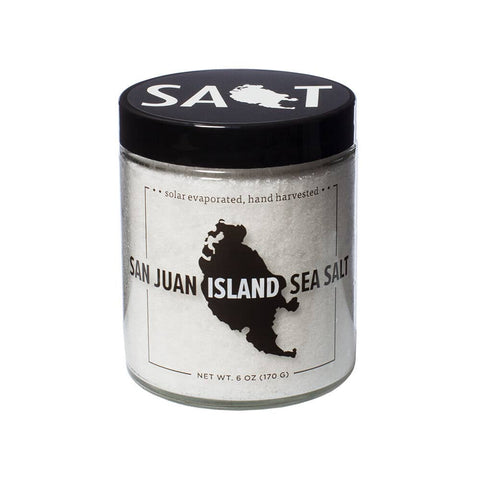 Solar Evaporated Sea Salt, 6oz Jar - San Juan Island Sea Salt