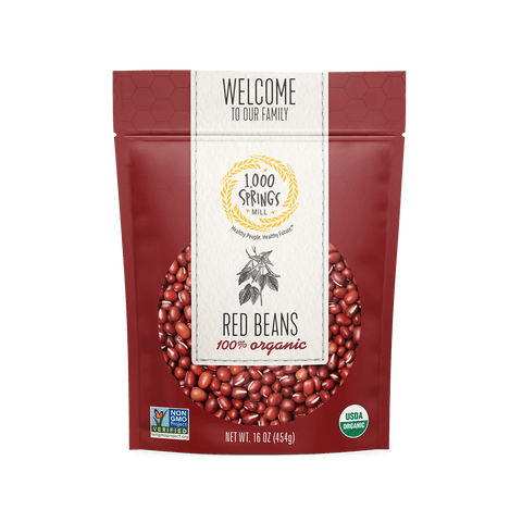 16 oz. Organic Red Beans - 1000 Springs Mill