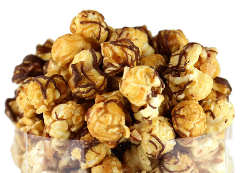 Chocolate Almond Toffee Caramel Corn, 5 oz. - Cranberry Sweets & More