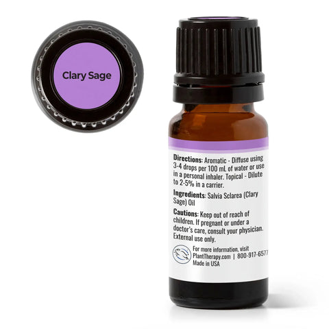 Clary Sage Essential Oil, 10 ml - Plant Therapy