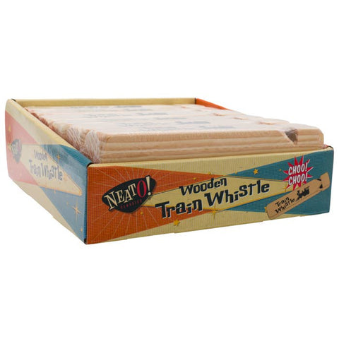 Neato! Classic Wooden Train Whistle, 7.5 in - Toysmith