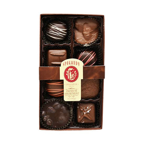 8 pc Premium Assortment Gift Box, 5 oz - Spokandy Chocolatier