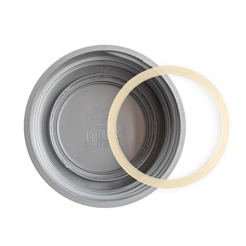 Mason Jars Flip Lid - Regular Mouth / Black - reCAP Mason Jars