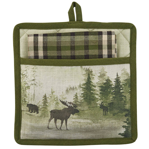 Watercolor Wildlife Pocket Potholder Set - Park Designs